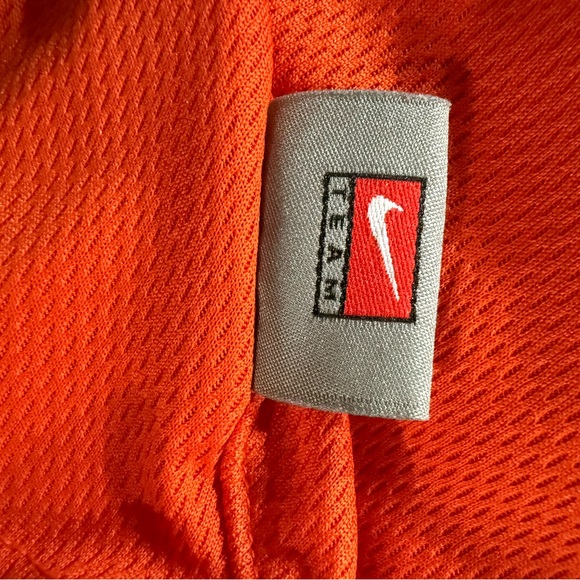 Nike‎ Team Clemson Tigers Orange Quarter Zip Performance Shirt Mens fit dry - Picture 6 of 16